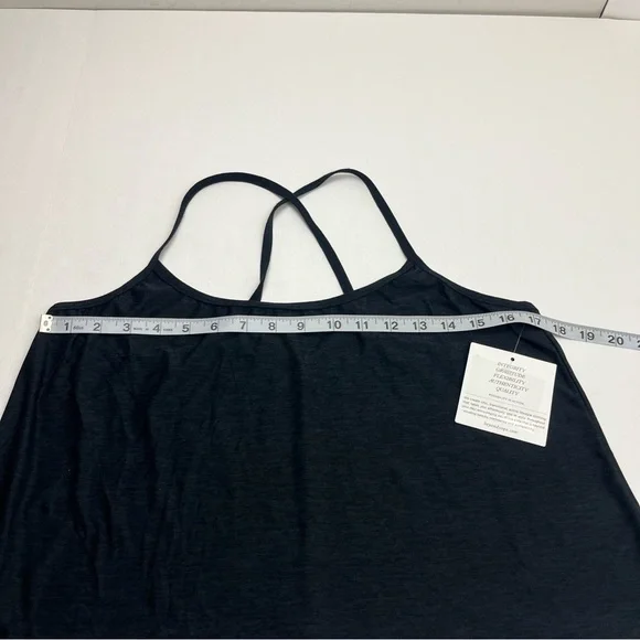 Beyond Yoga Featherweight Drift Away Sleep Tank Spacedye Black Grey Large NEW - Picture 7 of 10